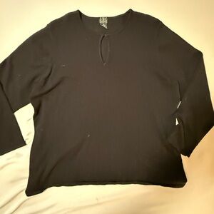 Make an Offer!  INC Black Women's Long Sleeve Keyhole Sweater